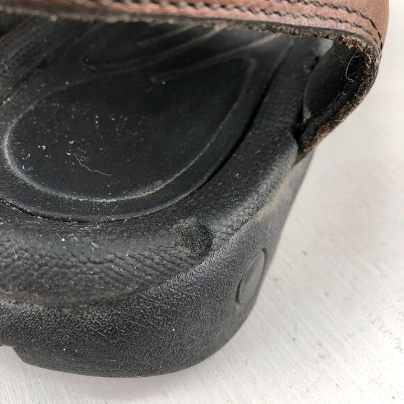 GH Bass & Co Men's Size 11M Trail Brown Genuine Leather Hook & Loop Sandals - Picture 9 of 14